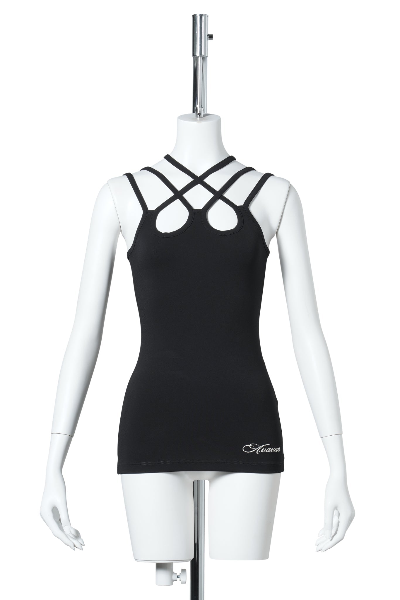 TOVA MULTI STRAP SCRIPT LOGO / BLACK