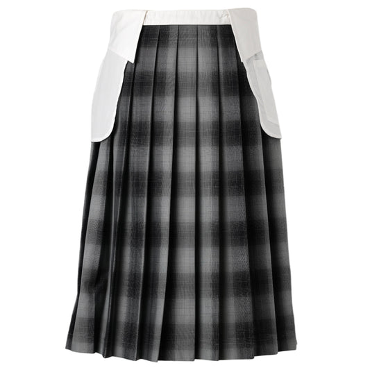 COLLAR SKIRT / CHECK