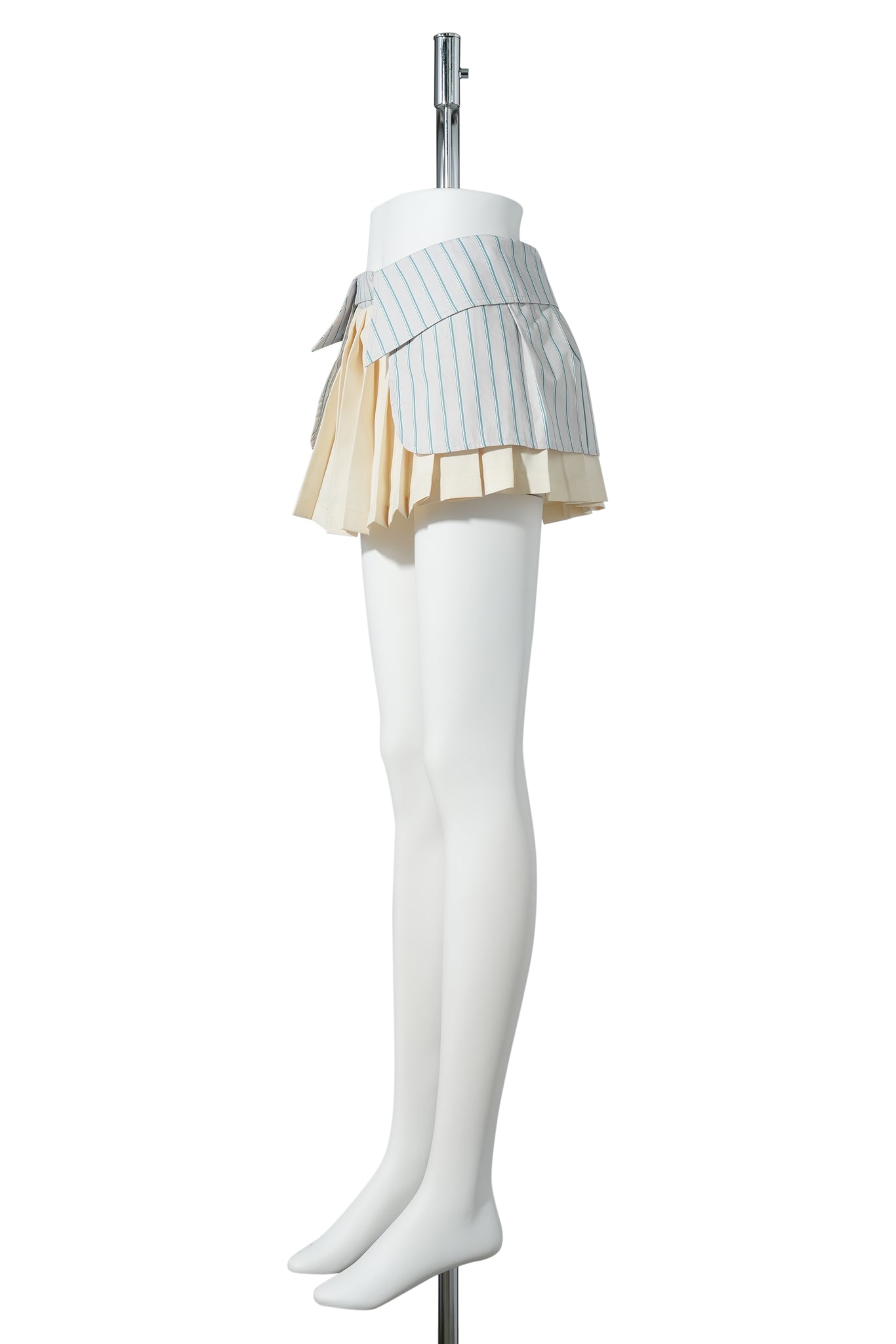 COLLAR MINI SKORT / STRIPE