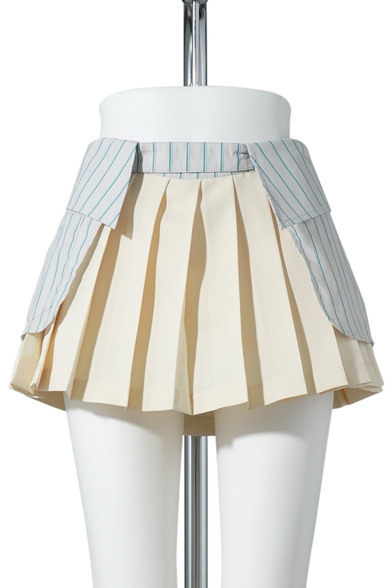 COLLAR MINI SKORT / STRIPE