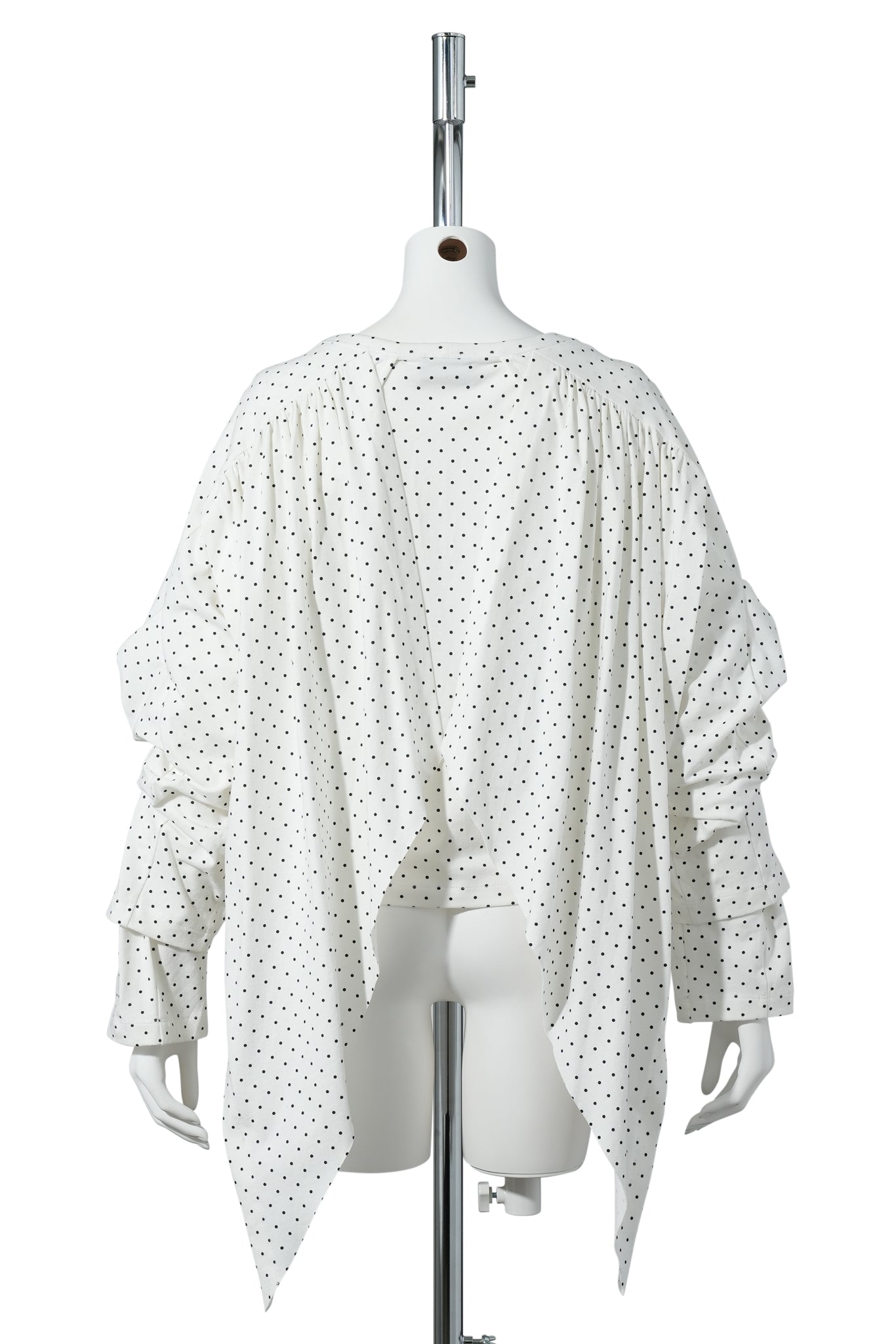 WING TOP / WHITE POLKA DOT