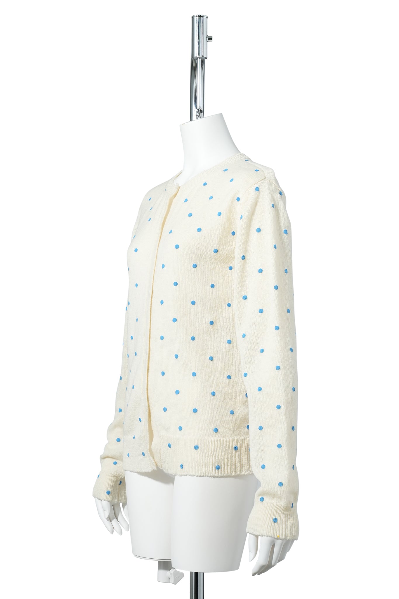 MOLLY KNIT CARDIGAN / BLUE POLKA DOT