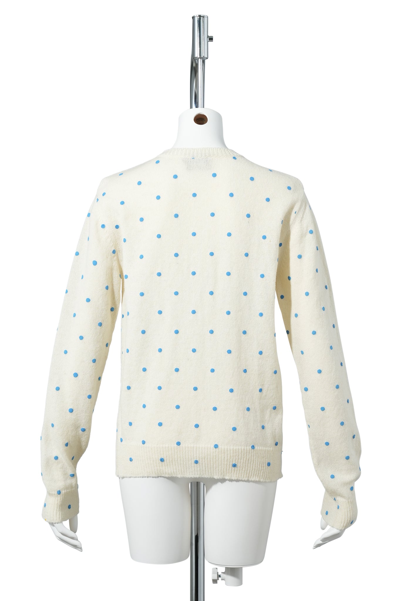 MOLLY KNIT CARDIGAN / BLUE POLKA DOT