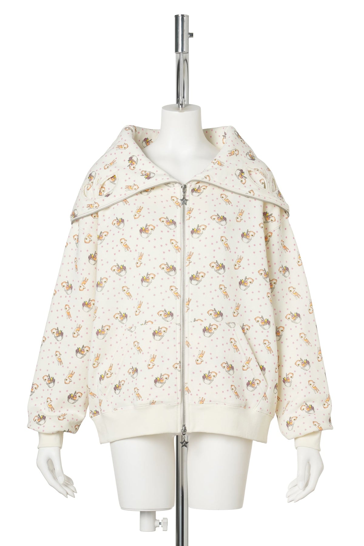 BUTTERFLY HOODIE / PEACH DEER