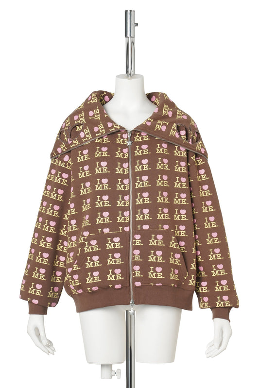 BUTTERFLY HOODIE / I HEART ME CHOCO