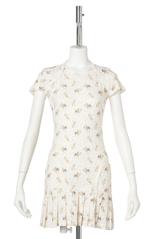 BABYGROW DRESS / PEACH DEER