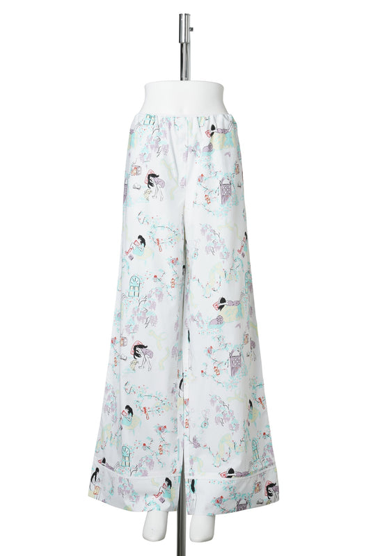 PYJAMA PANTS / WHITE 'DAY IN THE LIFE'
