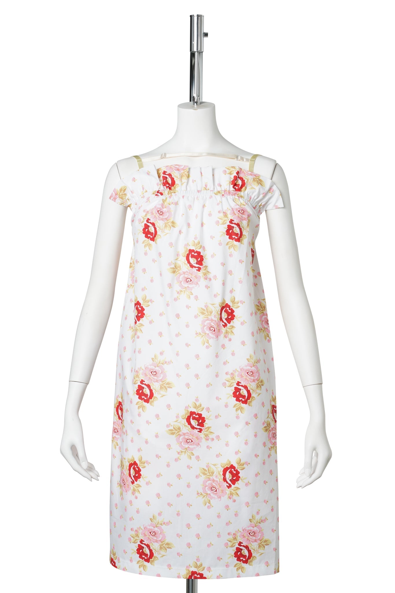 PILLOW SLIP DRESS / RED VINTAGE FLORAL