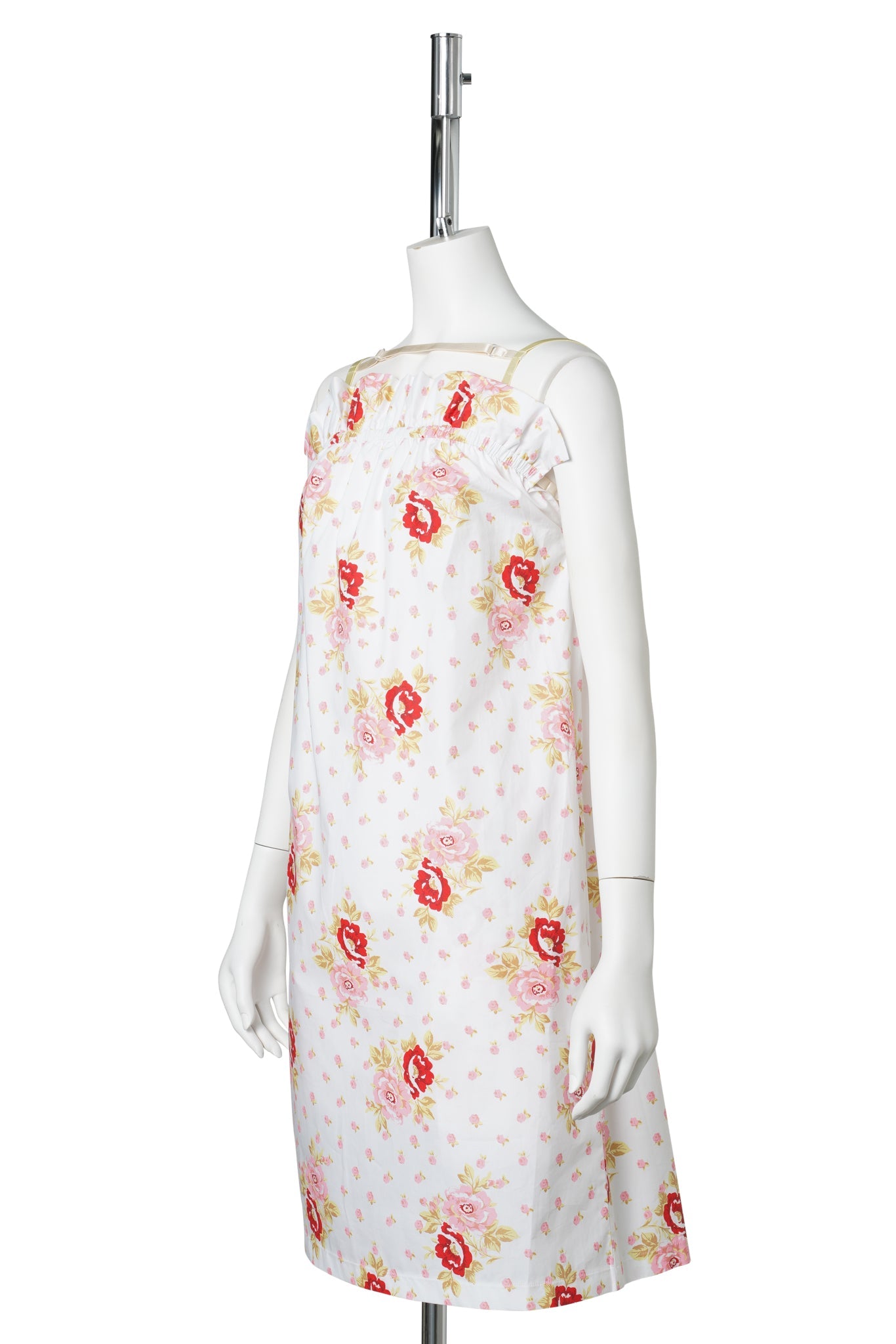 PILLOW SLIP DRESS / RED VINTAGE FLORAL