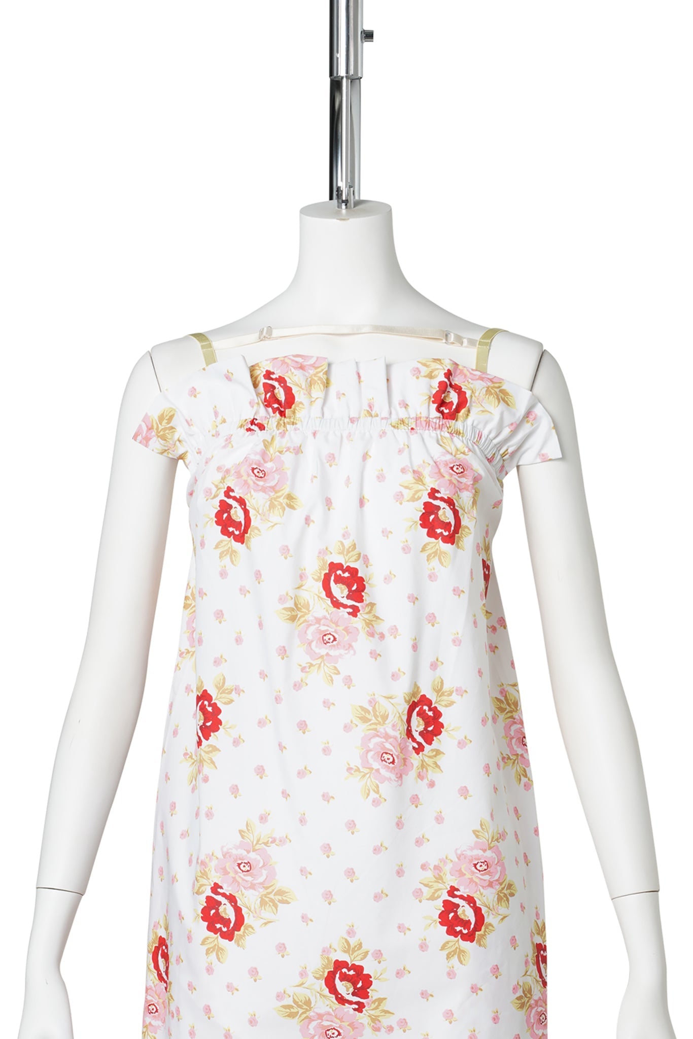 PILLOW SLIP DRESS / RED VINTAGE FLORAL