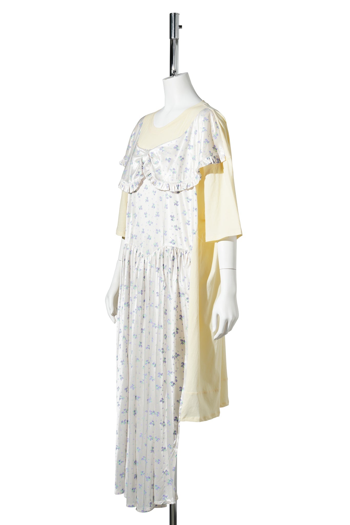 T-SHIRT GOWN / CREAM/FLORAL