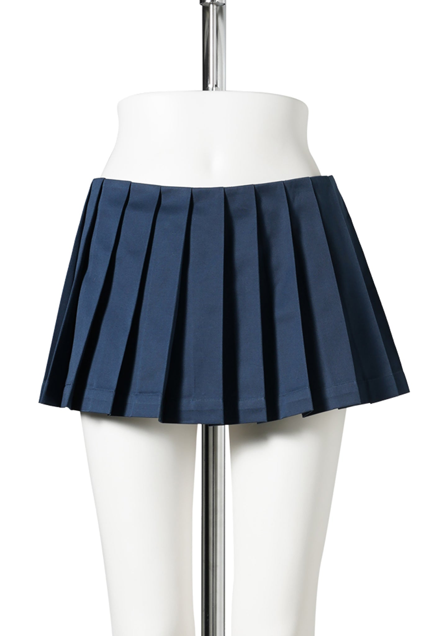 MINI PLEATED SKIRT / NAVY