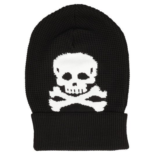KNIT SKULL BEANIE / BLACK