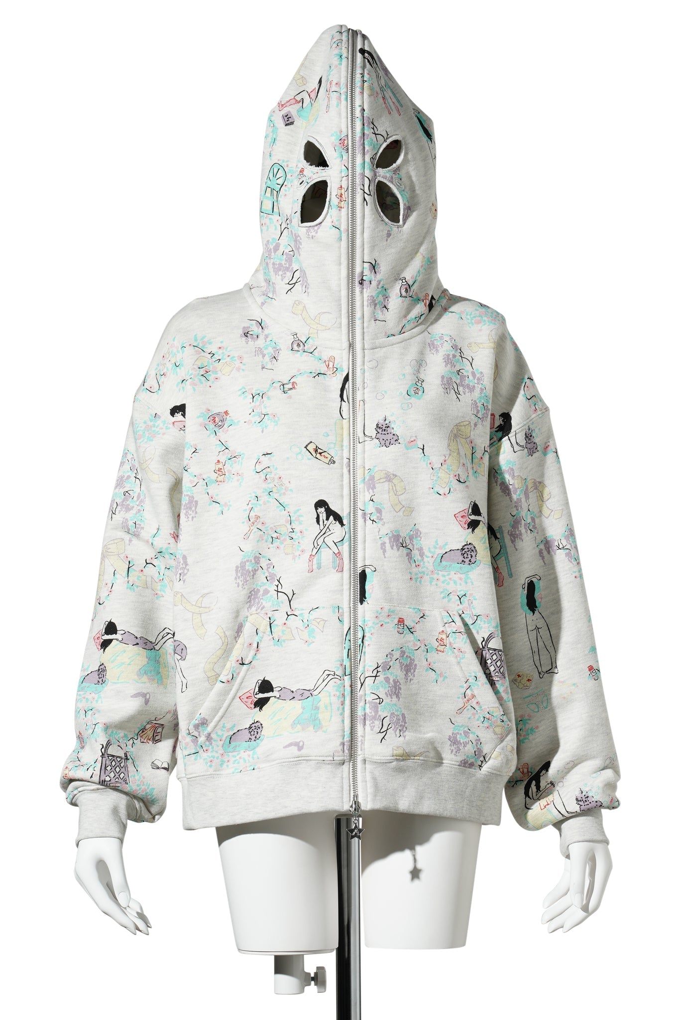 BUTTERFLY HOODIE / GREY 'DAY IN THE LIFE'