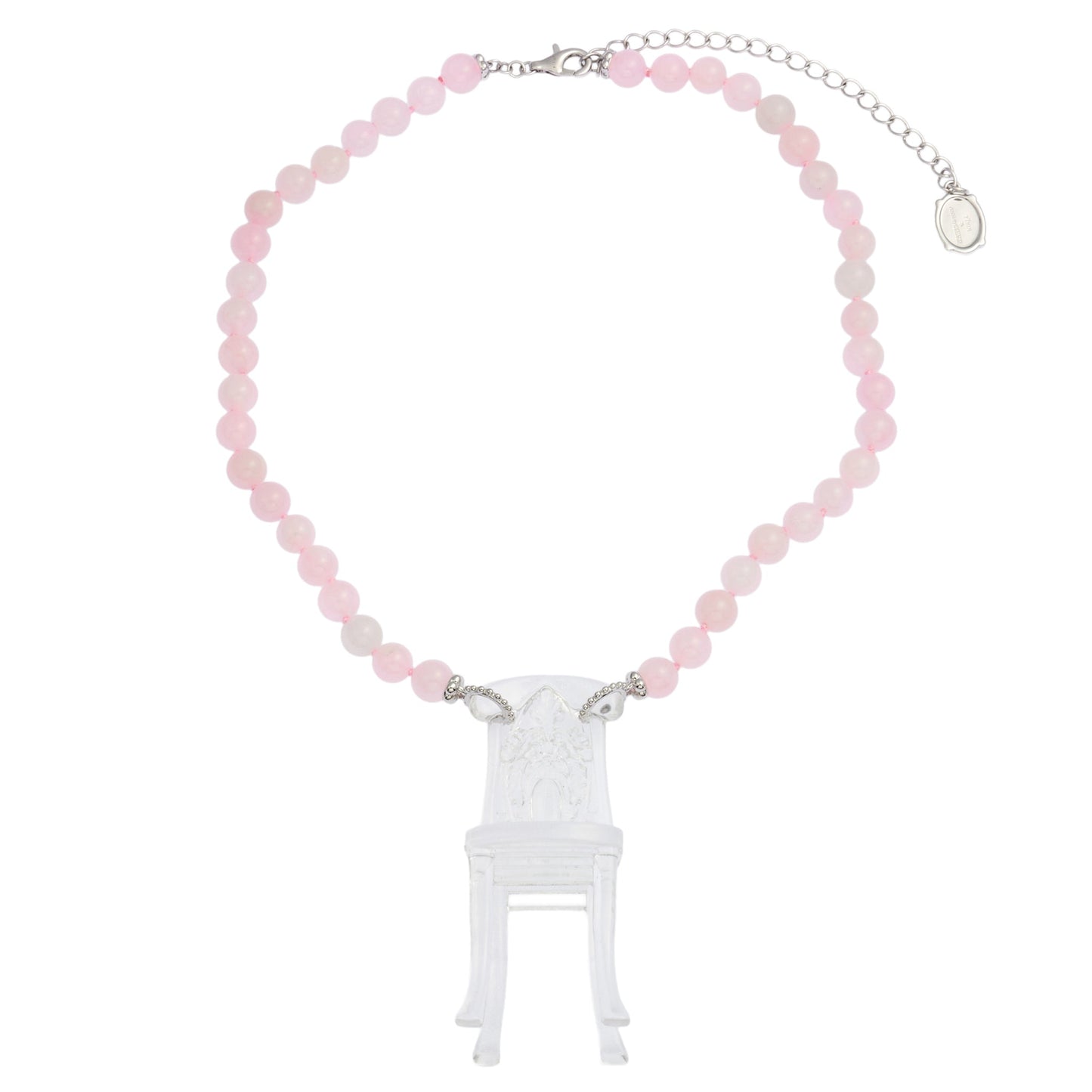 CHAIR CRYSTAL NECKLACE / TRANSPARENT