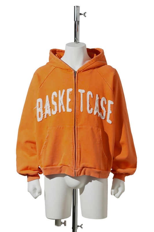 DWELLER , ZIP-UP HOODIE / ORANGE