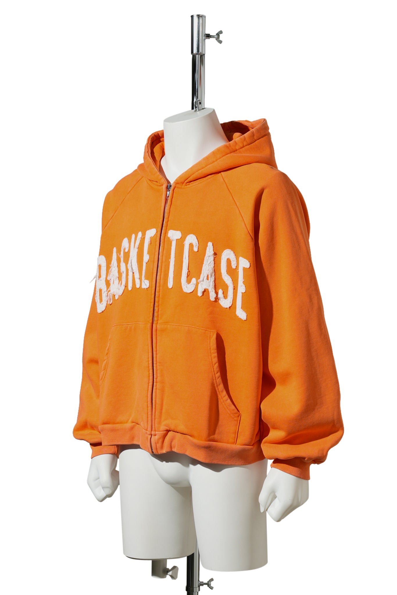 DWELLER , ZIP-UP HOODIE / ORANGE