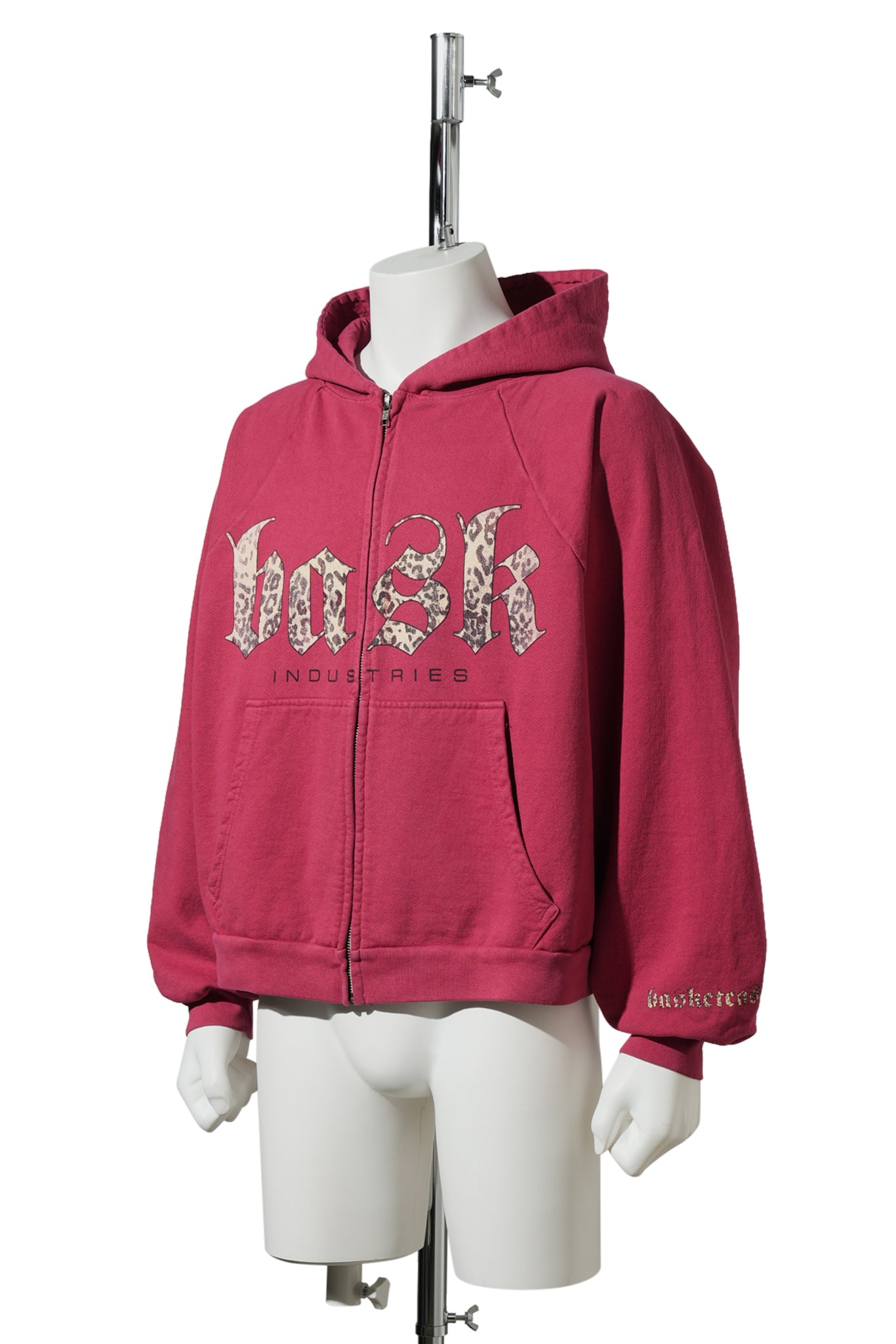 INDUSTRIES , ZIP-UP HOODIE / BRICK