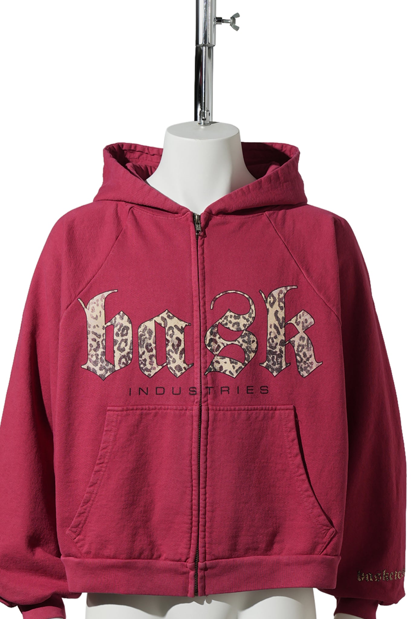 INDUSTRIES , ZIP-UP HOODIE / BRICK