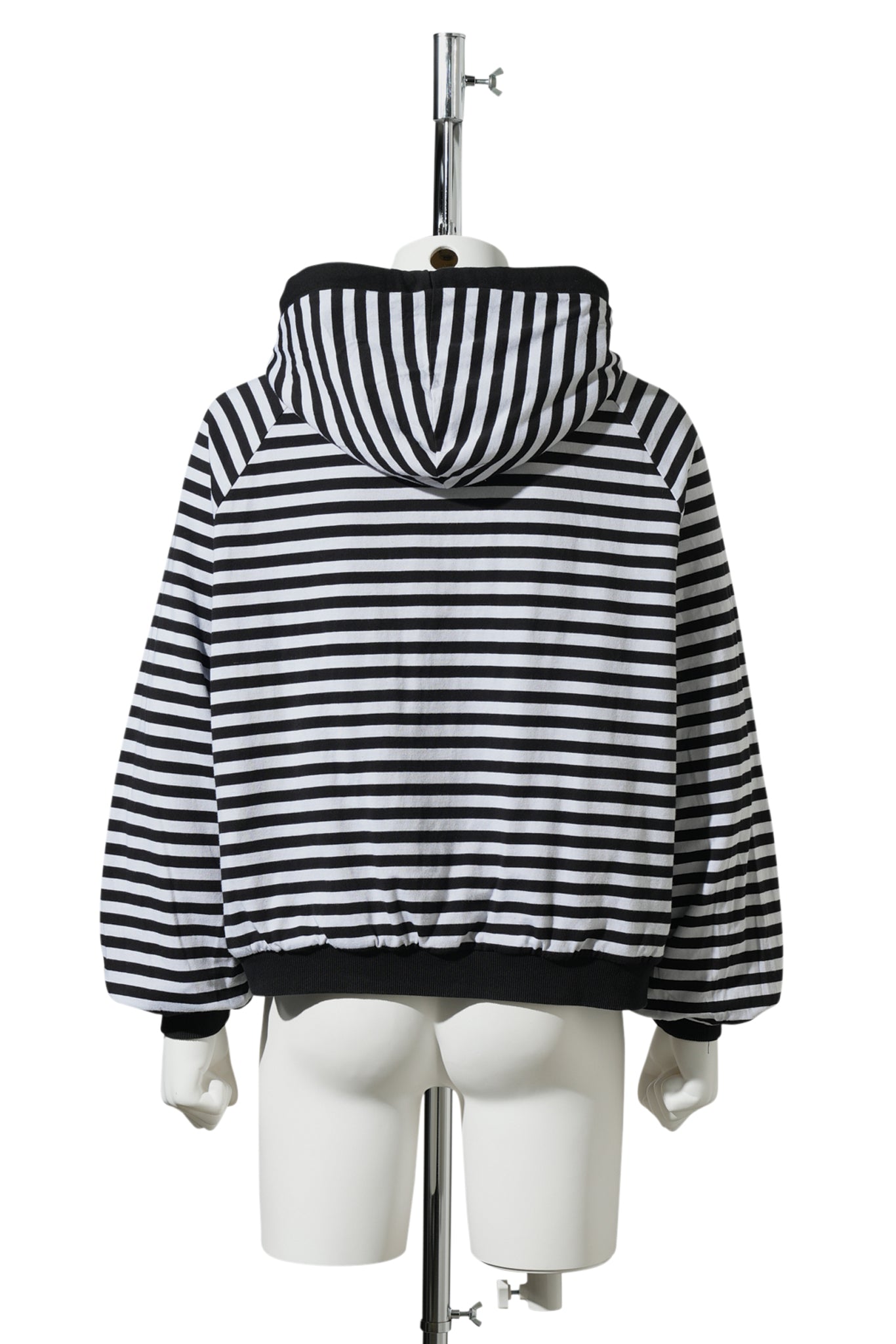 HENCH , REVERSIBLE ZIP-UP HOODIE / JET BLACK