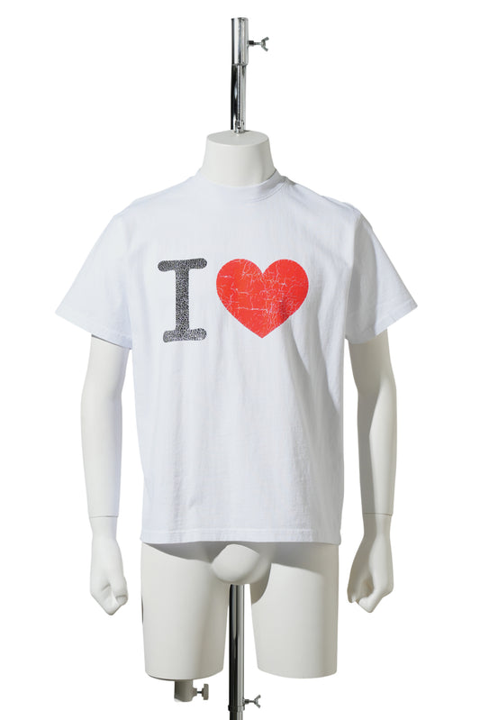 I HEART , T-SHIRT / WHITE