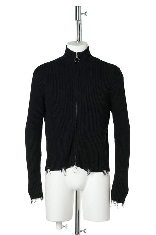 HENCH/ KNIT ZIP (BLACK) / BLACK