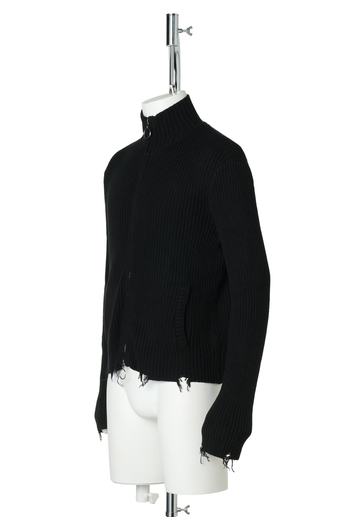 HENCH/ KNIT ZIP (BLACK) / BLACK