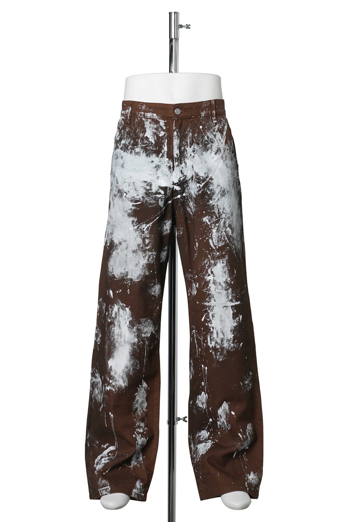 HENCH, WORKPANTS (BROWN PAINT SPLATTER) / BROWN