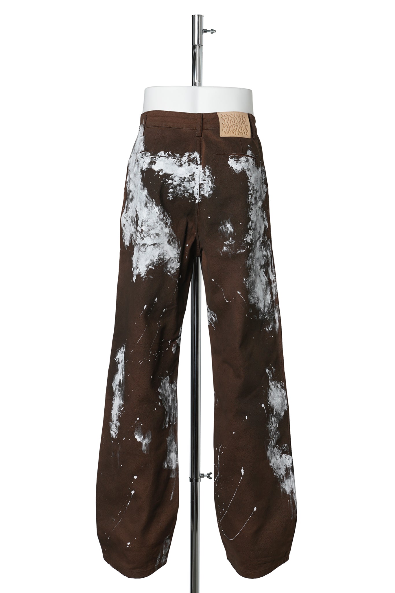 HENCH, WORKPANTS (BROWN PAINT SPLATTER) / BROWN