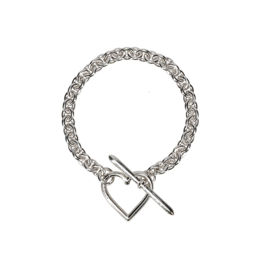 HEART BRACELET(SMALL LINK) / SILVER