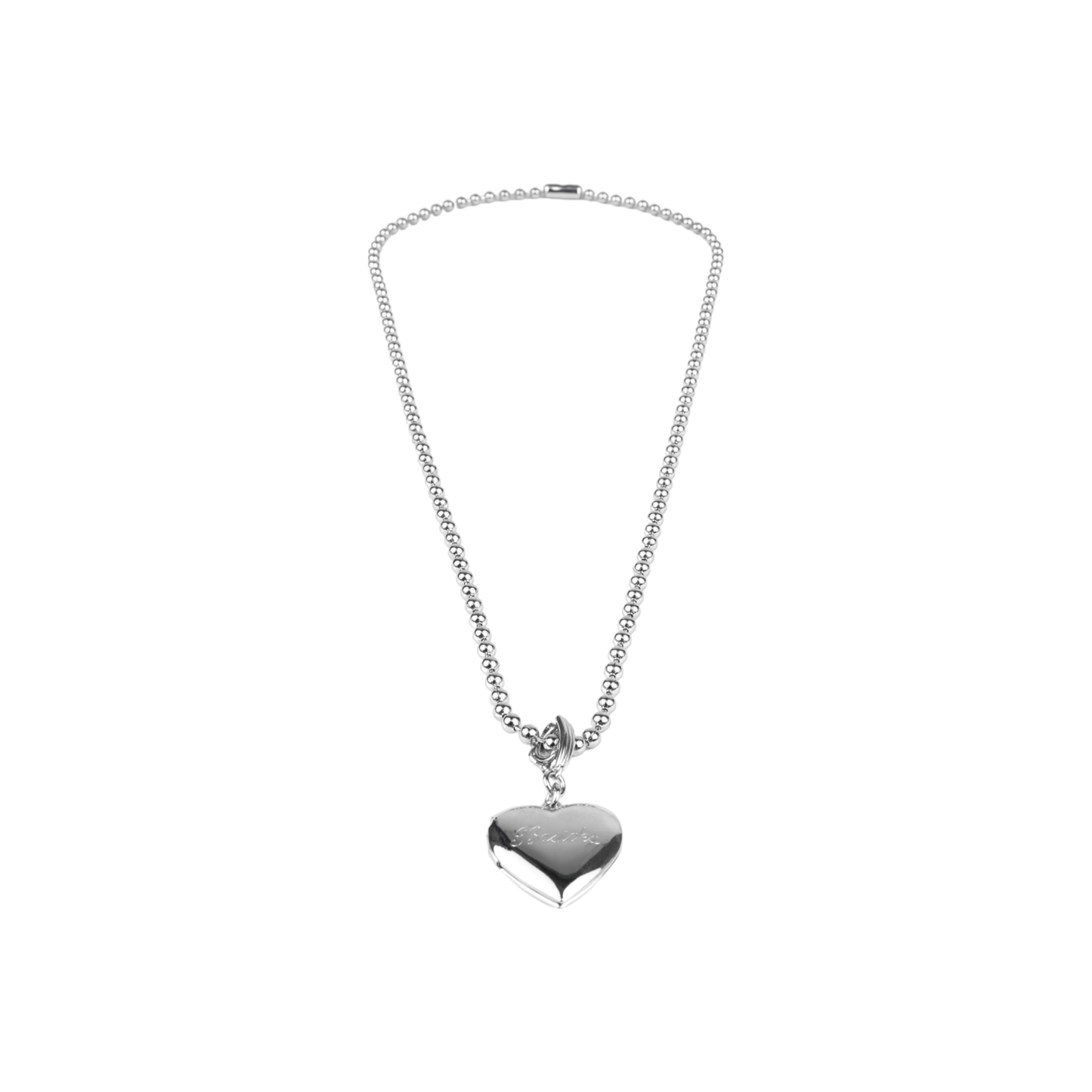 HEART LOCKET PENDANT / SILVER