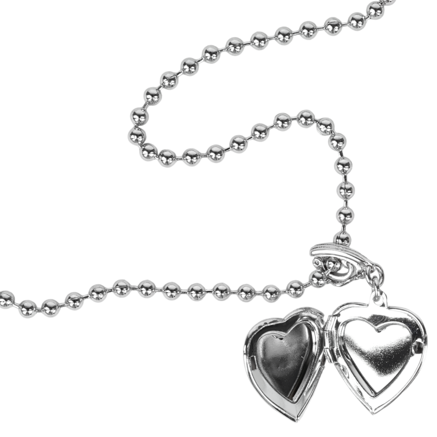 HEART LOCKET PENDANT / SILVER