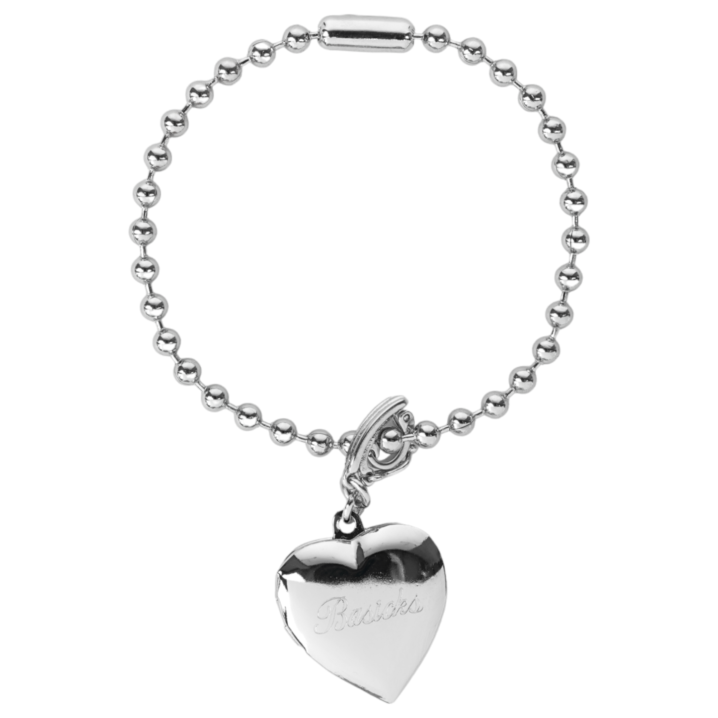 HEART LOCKET PENDANT / SILVER