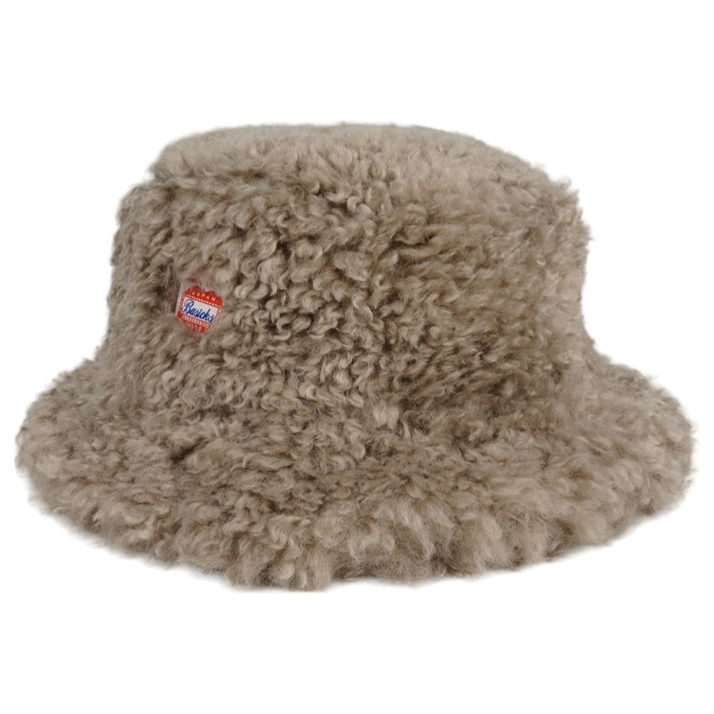 FAUX FUR BIG BUCKET HAT / MILKTEA