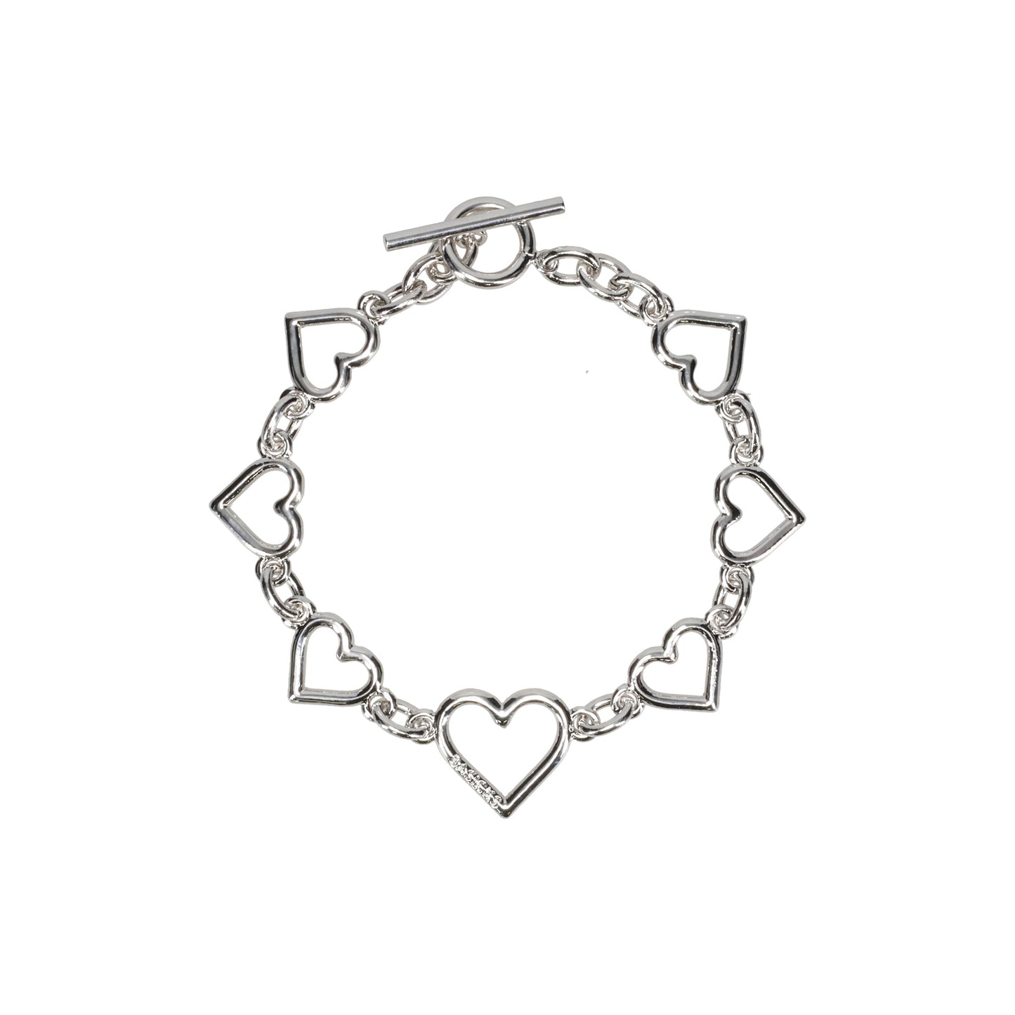 HEART SHAPED BRACELET / SILVER