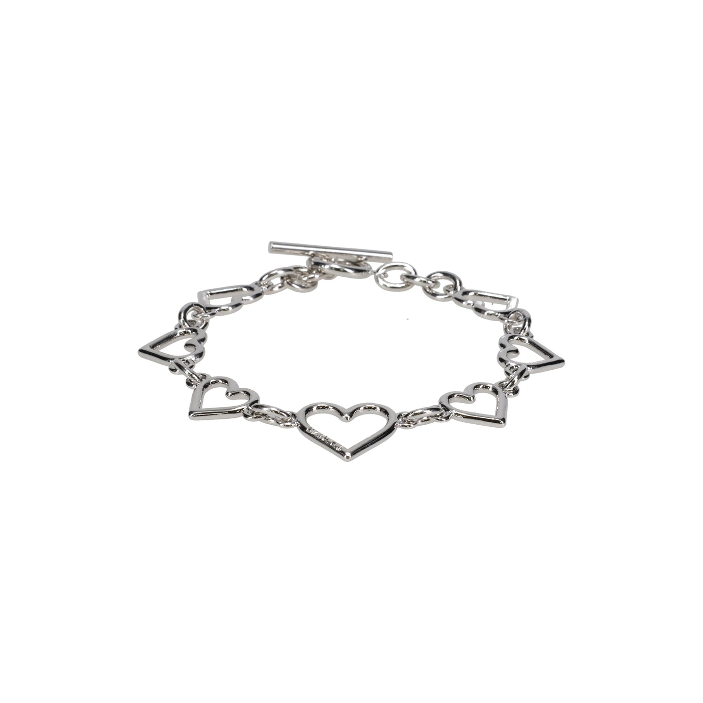 HEART SHAPED BRACELET / SILVER