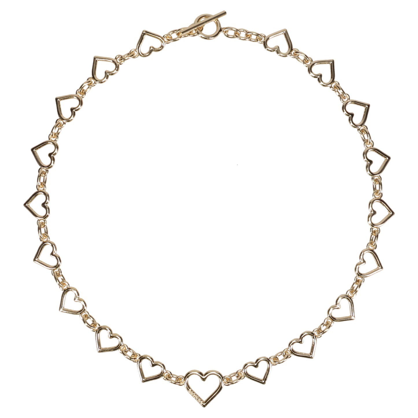 HEART SHAPED NECKLACE / GOLD