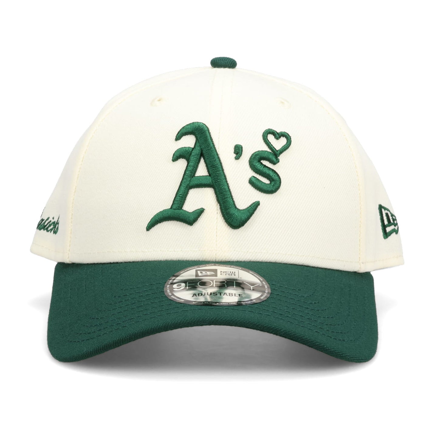 BASICKS x NEW ERA ATHLETICS CAP / WHITE×GREEN