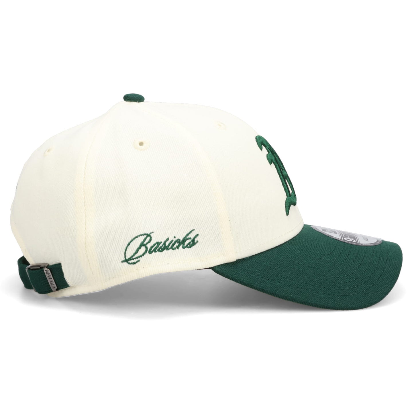 BASICKS x NEW ERA ATHLETICS CAP / WHITE×GREEN