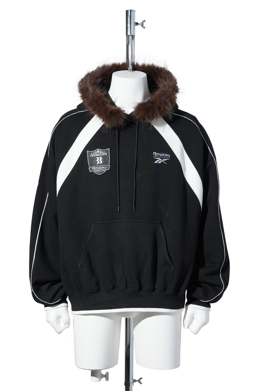 BASICKS x Reebok UNIFORM SWEAT HOODIE / BLACK