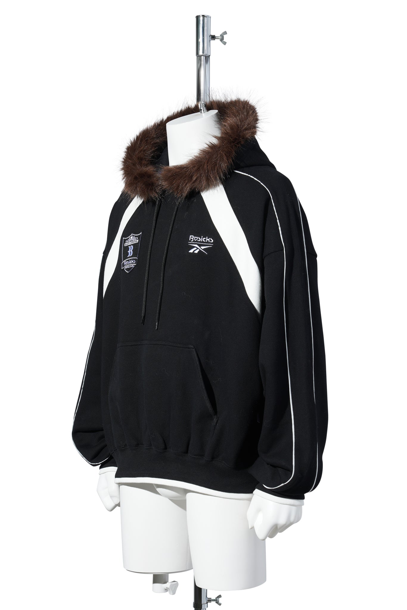 BASICKS x Reebok UNIFORM SWEAT HOODIE / BLACK