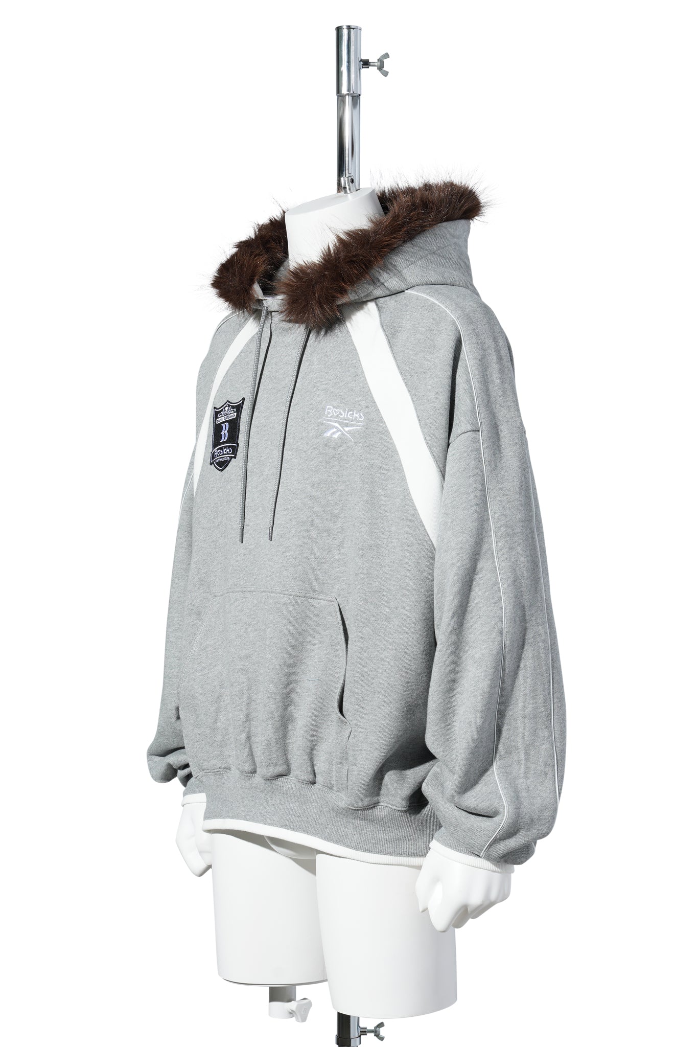 BASICKS x Reebok UNIFORM SWEAT HOODIE / GRAY