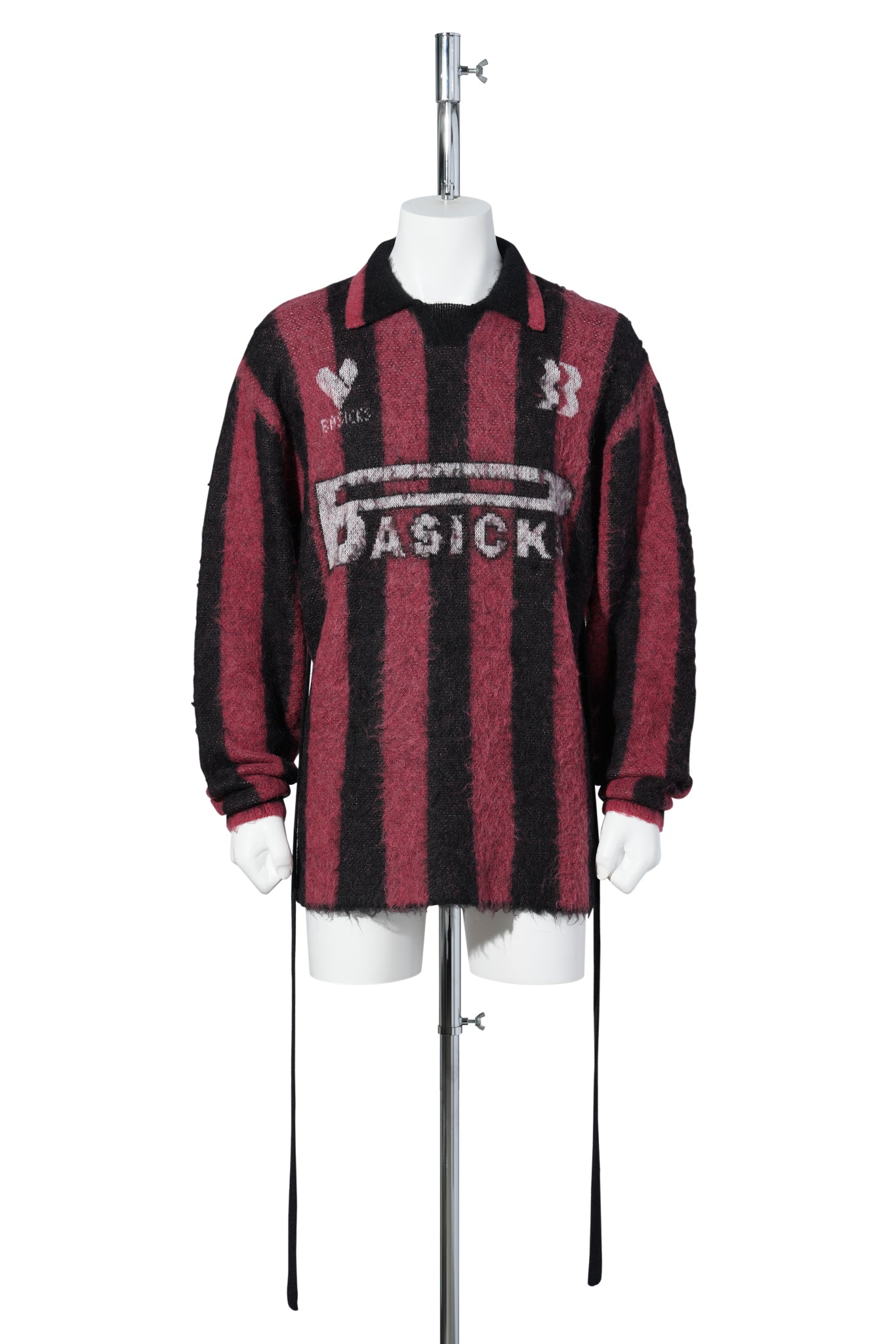 2WAY FOOTBALL STRIPE KNIT / REDSTP