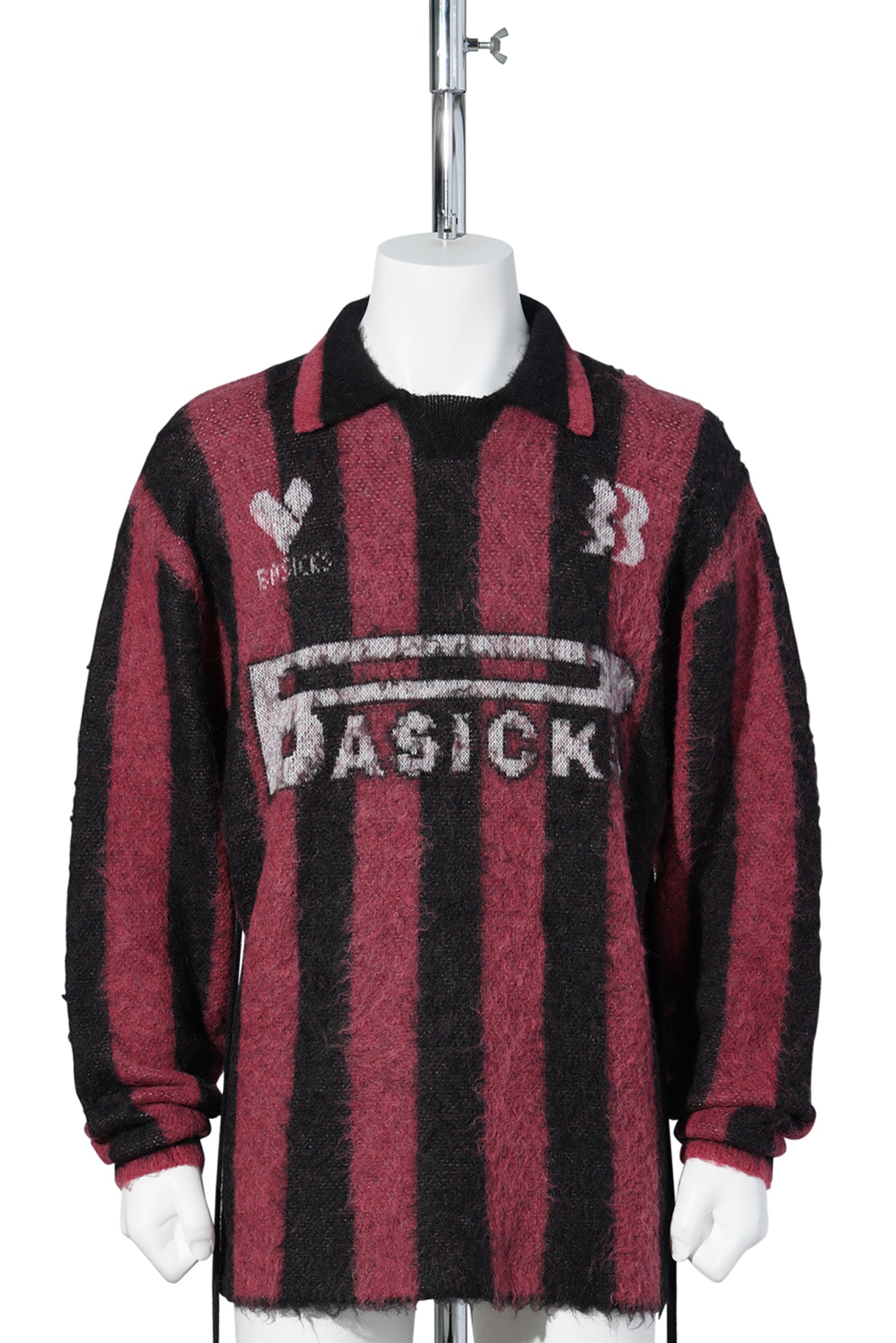 2WAY FOOTBALL STRIPE KNIT / REDSTP