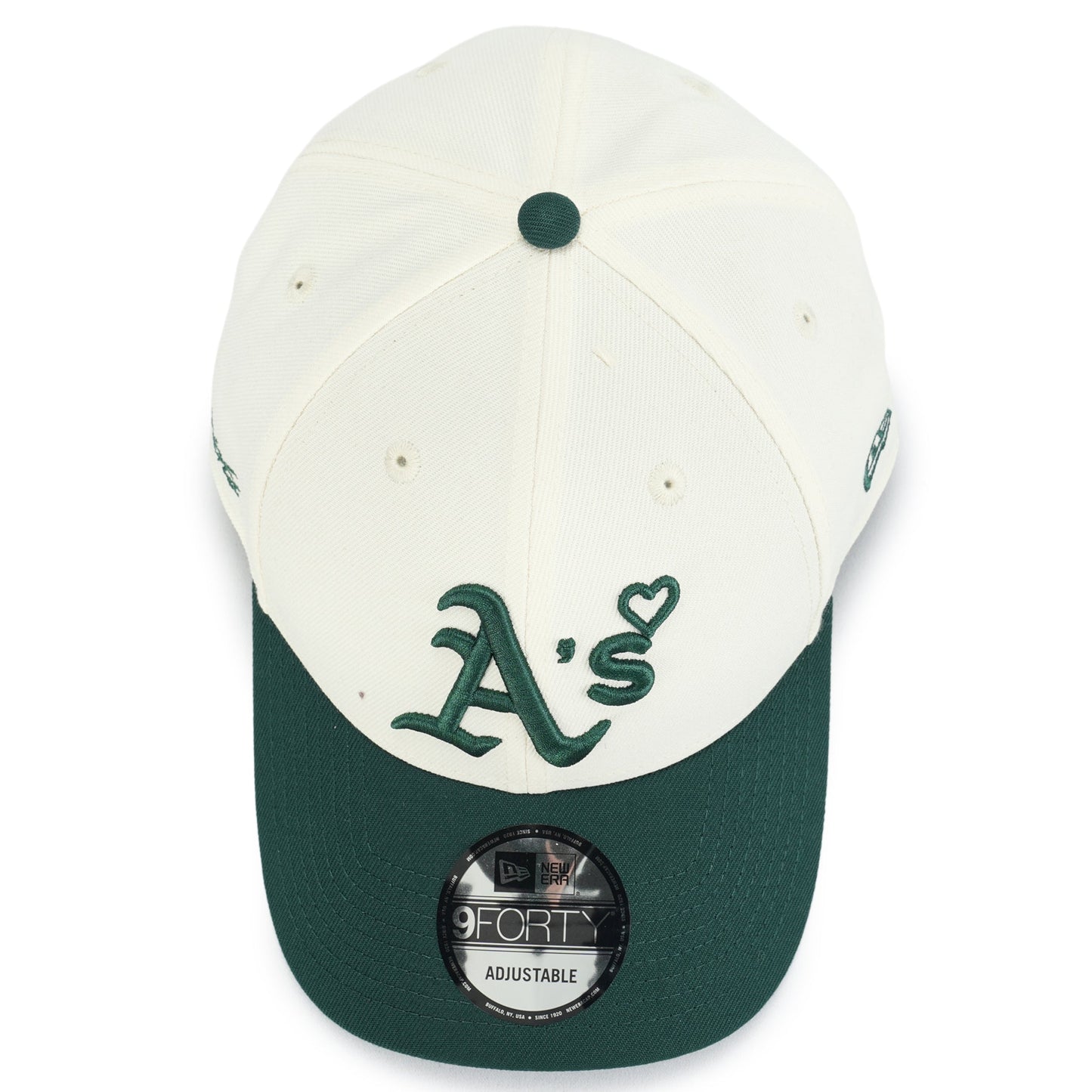BASICKS x NEW ERA ATHLETICS CAP / WHITE/GREEN