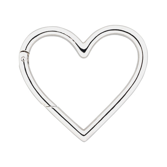 HEART CARBINER / SILVER