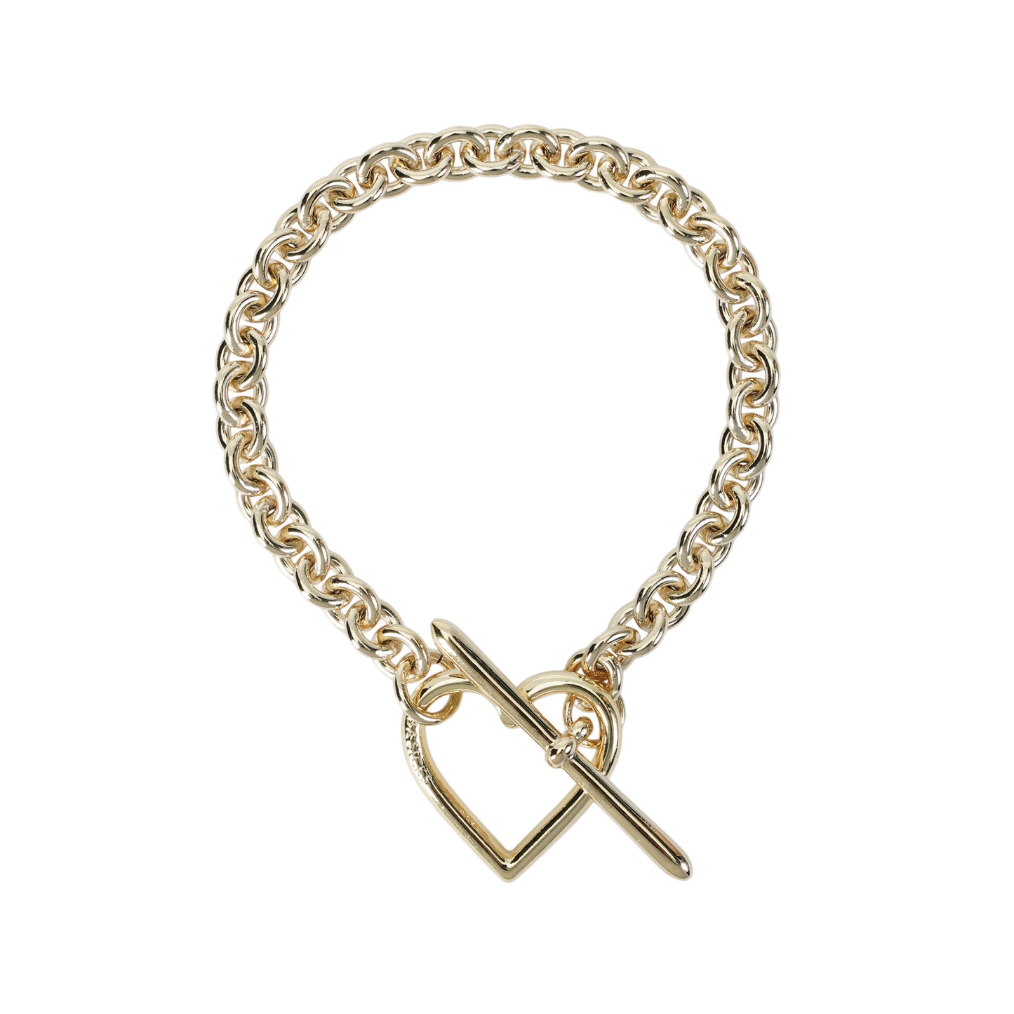 HEART BRACELET (SMALL LINK) / GOLD