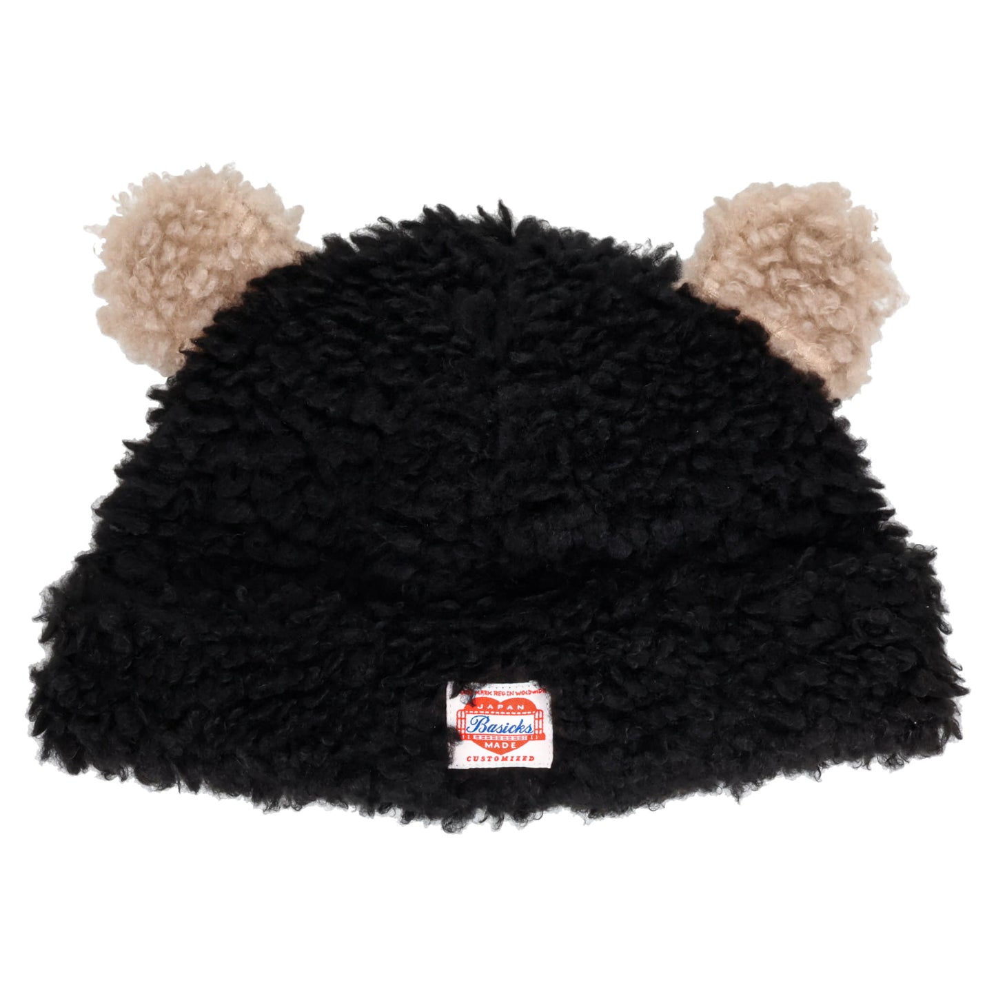 BEAR BEANIE / BLACK BROWN