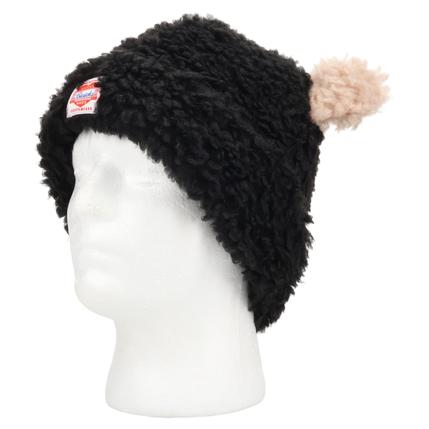 BEAR BEANIE / BLACK BROWN