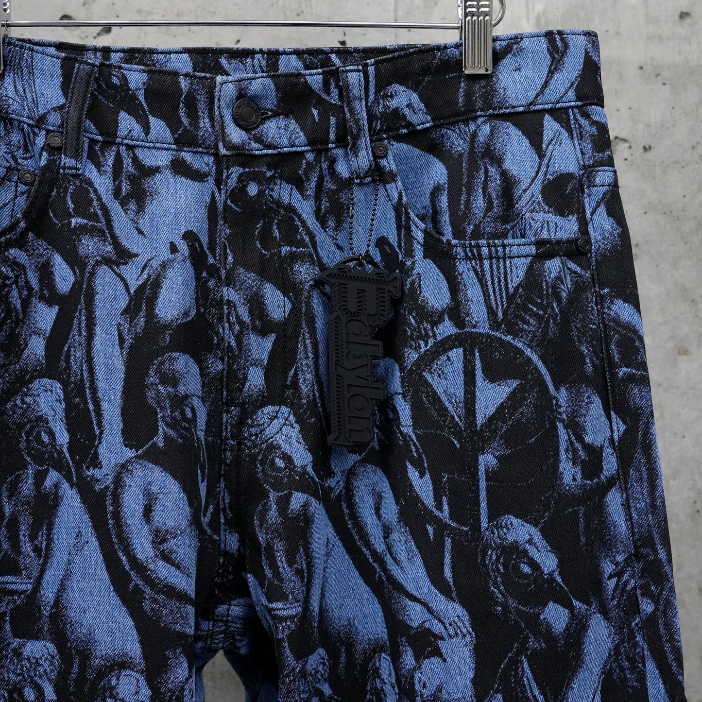 GOD’S PRINTED PANTS / BLUE